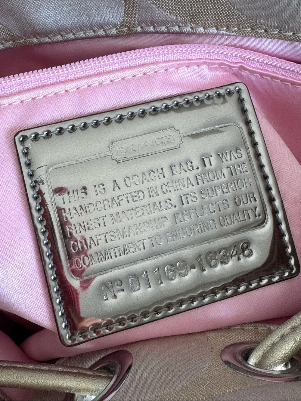 Coach Poppy Signature Backpack